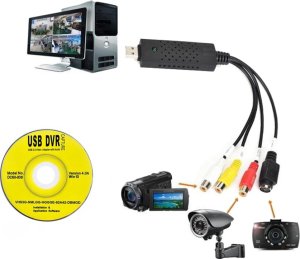 Adapter AV Verk Zgrywanie sygnału vhs na pc usb video grabber av Zgrywanie sygnału vhs na pc usb video grabber av 4