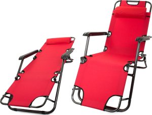 Verk Leżak ogrodowy plażowy składany poduszka grawitacyjny wzmocniony miękki Leżak ogrodowy plażowy składany poduszka grawitacyjny wzmocniony miękki 2