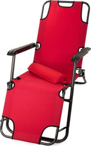 Verk Leżak ogrodowy plażowy składany poduszka grawitacyjny wzmocniony miękki Leżak ogrodowy plażowy składany poduszka grawitacyjny wzmocniony miękki 4