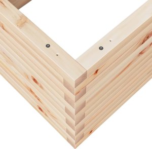 vidaXL Donica ogrodowa, 110x60x46 cm, lite drewno sosnowe 8