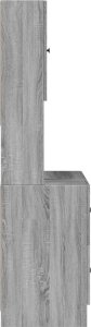 vidaXL Szafka kuchenna, szary dąb sonoma, 95x50x180 cm 5