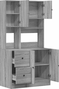 vidaXL Szafka kuchenna, szary dąb sonoma, 95x50x180 cm 7