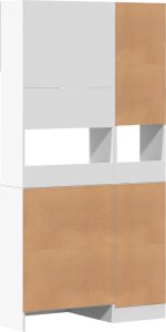 vidaXL Szafka kuchenna, biała, 95x50x180 cm, materiał drewnopochodny 6