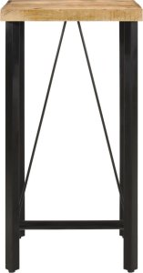 vidaXL Stolik barowy, 55x55x107 cm, lite drewno mango i żelazo 2