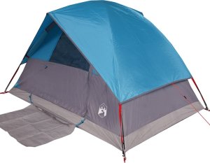 Namiot turystyczny vidaXL Namiot turystyczny, kopułowy, 4-os., niebieski, wodoszczelny 4