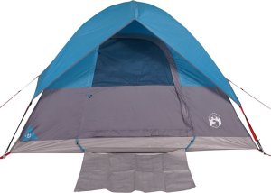 Namiot turystyczny vidaXL Namiot turystyczny, kopułowy, 4-os., niebieski, wodoszczelny 6