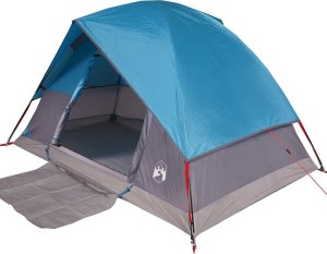 Namiot turystyczny vidaXL Namiot turystyczny, kopułowy, 4-os., niebieski, wodoszczelny 7