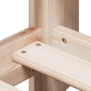 vidaXL Wysokie łóżko z dachem, 80x200 cm, lite drewno sosnowe 9