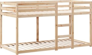 vidaXL Łóżko z piętrem i daszkiem, 90x190 cm, lite drewno sosnowe 5