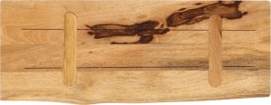 vidaXL Blat stołu, 70x30x2,5cm, naturalna krawędź, surowe drewno mango 5
