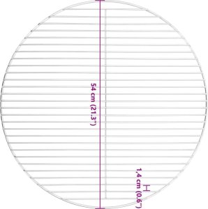 vidaXL Ruszt do grilla, okrągły, 54 cm, stal nierdzewna 304 6