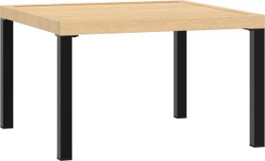 vidaXL Ogrodowy stolik kawowy, czarny, 65x65x40 cm 2