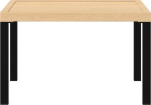 vidaXL Ogrodowy stolik kawowy, czarny, 65x65x40 cm 3