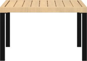 vidaXL Ogrodowy stolik kawowy, czarny, 65x65x40 cm 4