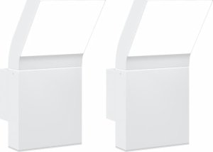 Kinkiet vidaXL Kinkiety zewnętrzne LED, 2 szt., białe, odlewane aluminium 2