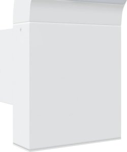 Kinkiet vidaXL Kinkiety zewnętrzne LED, 2 szt., białe, odlewane aluminium 8