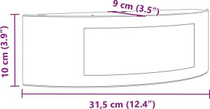 Kinkiet vidaXL Kinkiety zewnętrzne, 2 szt. srebrne, stal nierdzewna 7