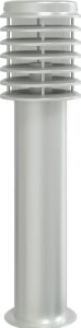 vidaXL Lampy ogrodowe na słupku, z gniazdkiem, 3 szt., srebrne, 60 cm 4