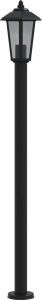 vidaXL Lampy ogrodowe na słupku, 3 szt., czarne, 120 cm, stal 4
