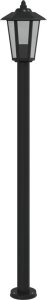 vidaXL Lampy ogrodowe na słupku, 3 szt., czarne, 120 cm, stal 5
