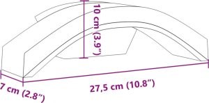 Kinkiet vidaXL Kinkiety zewnętrzne LED, 2 szt., białe, odlewane aluminium 9
