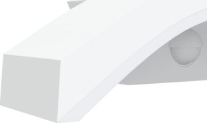 Kinkiet vidaXL Zewnętrzne kinkiety LED z czujnikami, 2 szt., białe, aluminium 8