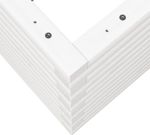 vidaXL Donica ogrodowa, biała, 90x40x46 cm, lite drewno sosnowe 8