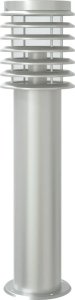vidaXL Lampa ogrodowa na słupku, z czujnikiem, srebrna, 60 cm, stal 6