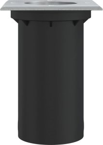 vidaXL Lampy najazdowe, kwadratowe, czarne, 10,5x10,5 cm, aluminium 5