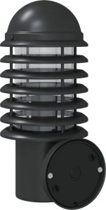 Kinkiet vidaXL Kinkiety zewnętrzne z czujnikiem ruchu, 2 szt., czarne, stal 6