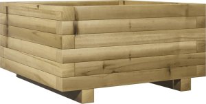 vidaXL Donica ogrodowa, 50x50x26,5 cm, impregnowane drewno sosnowe 7
