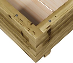 vidaXL Donica ogrodowa, 50x50x26,5 cm, impregnowane drewno sosnowe 8