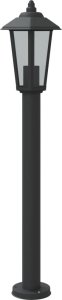 vidaXL Lampy ogrodowe na słupku, 3 szt, czarne, 80 cm, stal nierdzewna 6