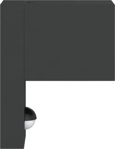 Kinkiet vidaXL Zewnętrzny kinkiet z czujnikiem, czarny, odlewane aluminium 5