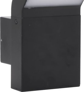 Kinkiet vidaXL Zewnętrzny kinkiet LED, czarny, odlewane aluminium 8