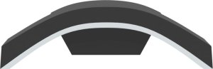 Kinkiet vidaXL Kinkiety zewnętrzne LED, 2 szt., czarne, odlewane aluminium 5
