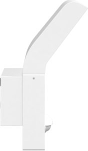 Kinkiet vidaXL Zewnętrzne kinkiety LED z czujnikami, 2 szt., białe, aluminium 6
