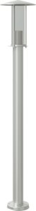 vidaXL Lampa ogrodowa na słupku, srebrna, 100 cm, stal nierdzewna 2