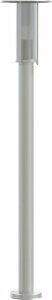 vidaXL Lampa ogrodowa na słupku, srebrna, 100 cm, stal nierdzewna 6