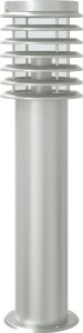 vidaXL Lampy ogrodowe na słupku, z czujnikiem, 3 szt., srebrne, 60 cm 6