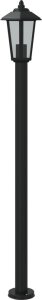 vidaXL Lampa ogrodowa na słupku, czarna, 120 cm, stal nierdzewna 4