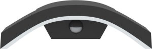 Kinkiet vidaXL Zewnętrzne kinkiety LED z czujnikami, 2 szt., czarne, aluminium 4