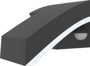 Kinkiet vidaXL Zewnętrzne kinkiety LED z czujnikami, 2 szt., czarne, aluminium 8