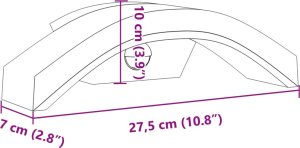 Kinkiet vidaXL Zewnętrzne kinkiety LED z czujnikami, 2 szt., czarne, aluminium 9