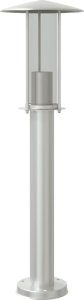 vidaXL Lampa ogrodowa na słupku, srebrna, 60 cm, stal nierdzewna 2