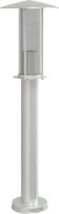 vidaXL Lampa ogrodowa na słupku, srebrna, 60 cm, stal nierdzewna 6