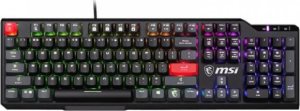 Klawiatura MSI MSI Vigor GK41 Dusk LR US klawiatura Gaming USB QWERTY Angielski Czarny 1