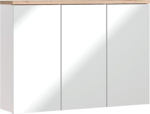 Comad Szafka z lustrem do łazienki, Bali, 100x20x69 cm, biały, połysk 1