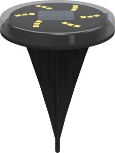 Kinkiet vidaXL Solarne lampki gruntowe, z kolcami, 4 szt., ciepłe białe 3