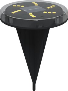 Kinkiet vidaXL Solarne lampki gruntowe, z kolcami, 4 szt., ciepłe białe 4